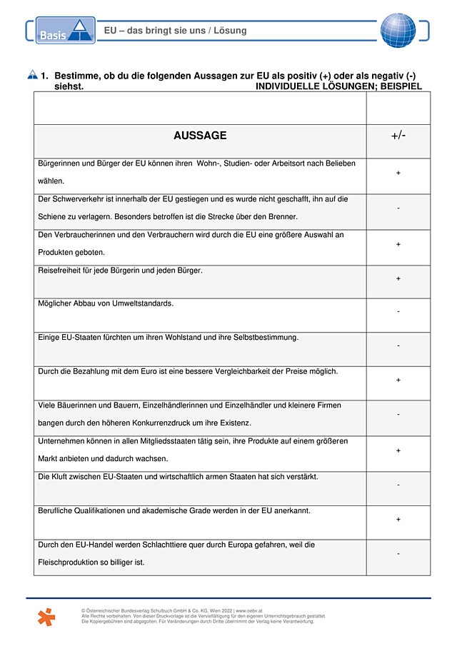 EU - das bringt sie uns