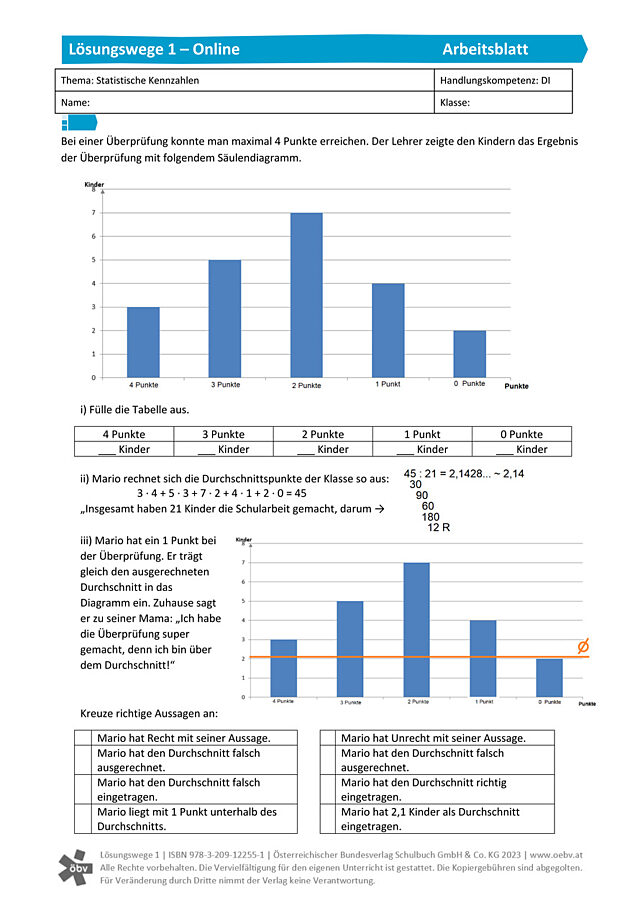 Statistische Kennzahlen 1