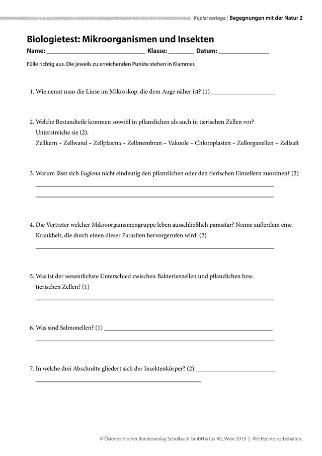 Mikroorganismen und Insekten