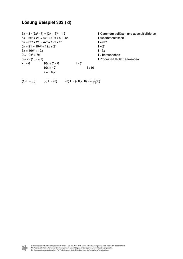 Beispiel 303 d