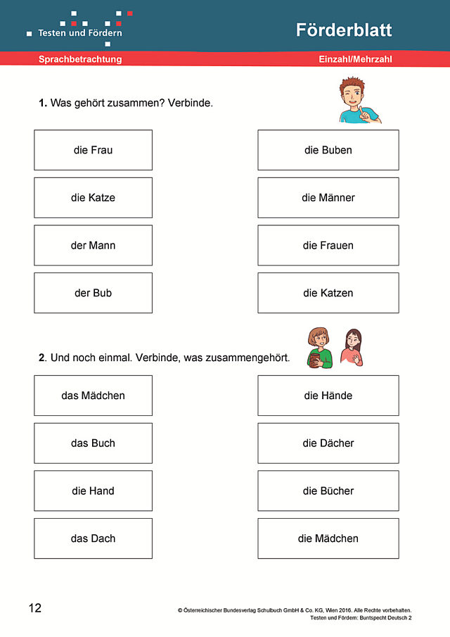 Einzahl/Mehrzahl