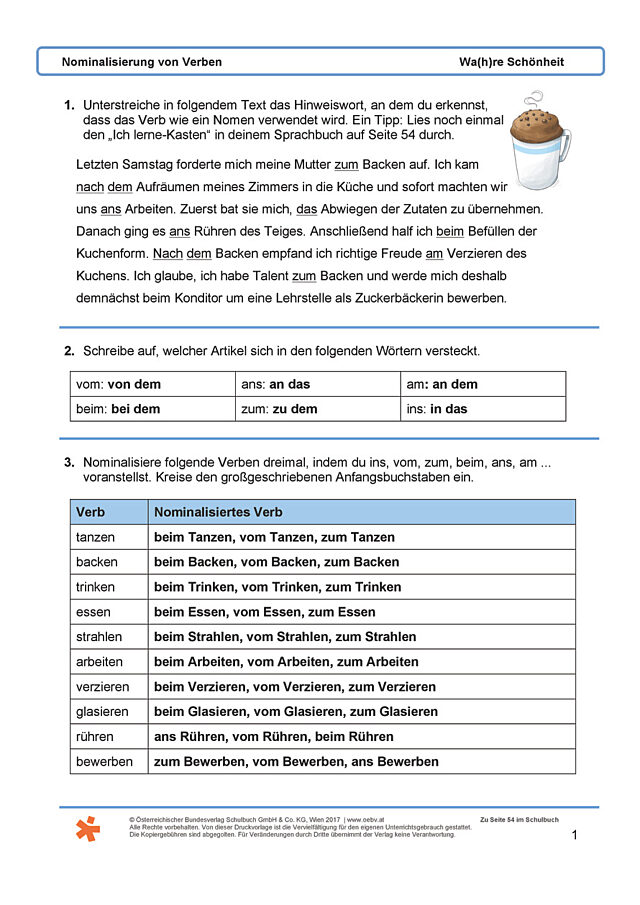 Nominalisierung von Verben