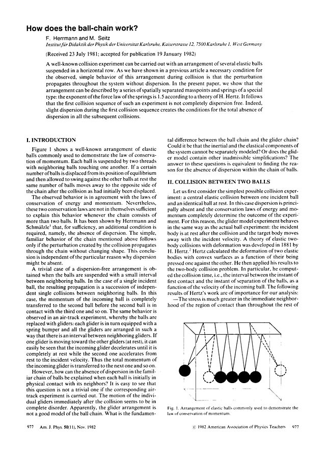 How does the ball-chain work?