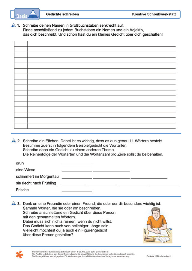 Gedichte schreiben