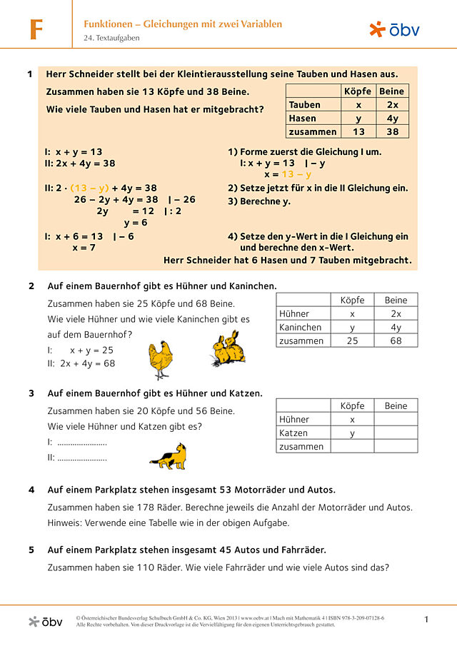 24. Textaufgaben