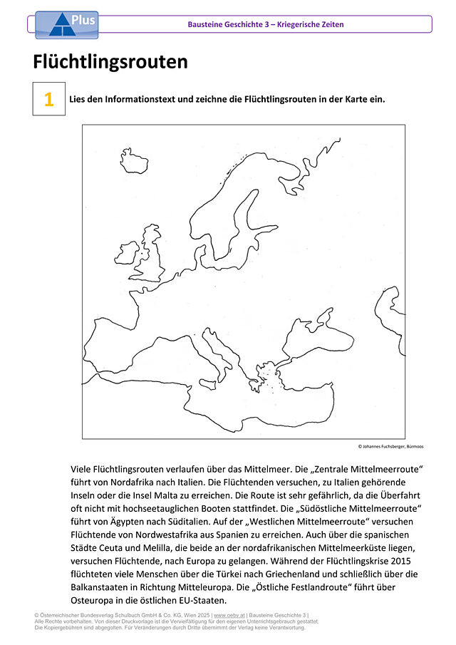 Flüchtlingsrouten