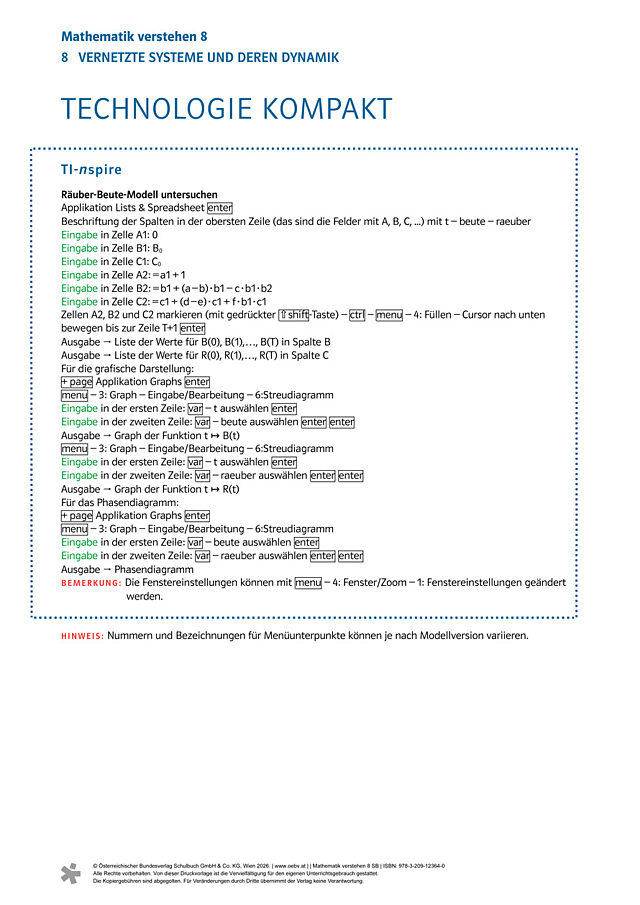 Kapitel 8: TI-Nspire kompakt