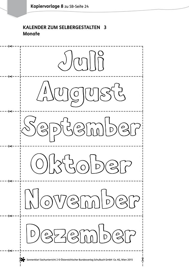 Kalender zum Selbergestalten 3