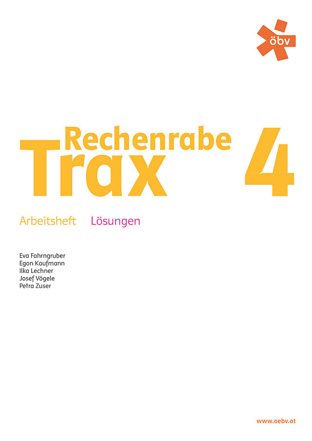 Rechenrabe Trax 4, Arbeitsheft