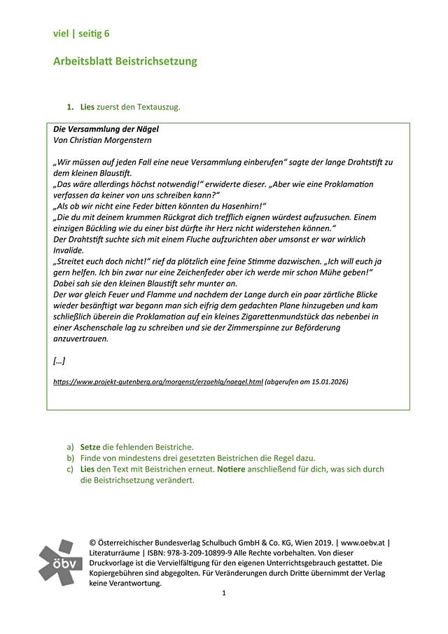 AB Beistrichsetzung