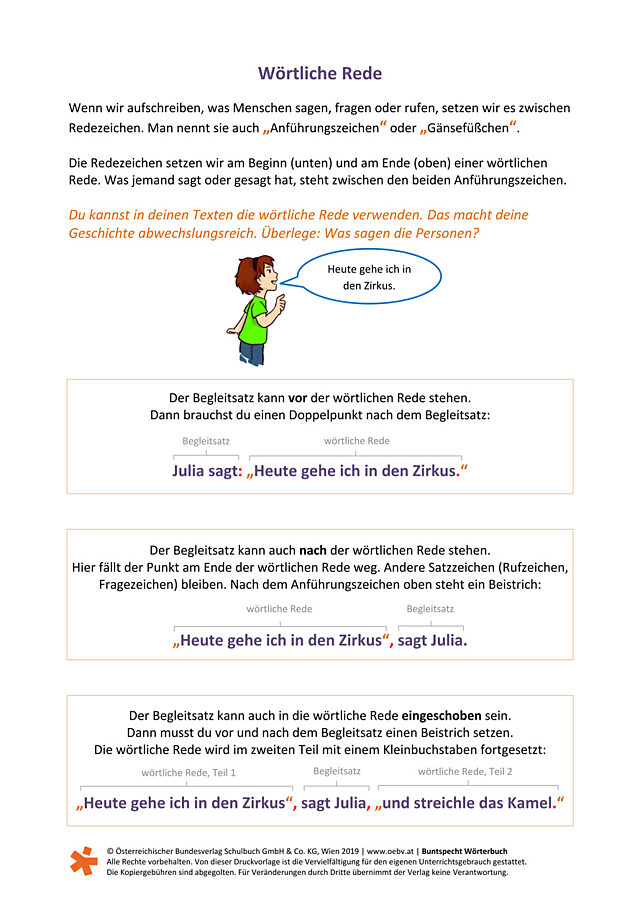 Wörtliche Rede