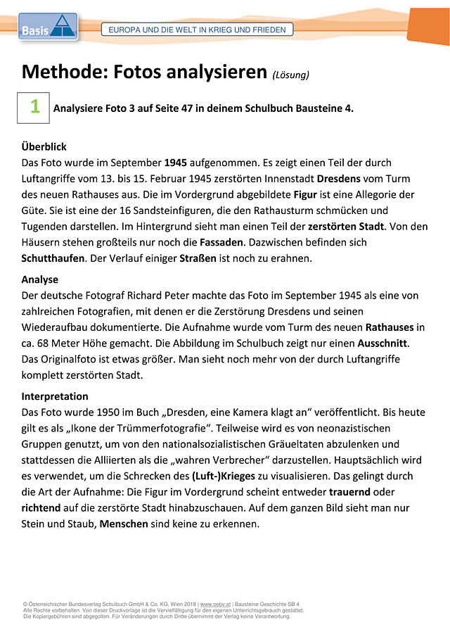 Fotos analysieren