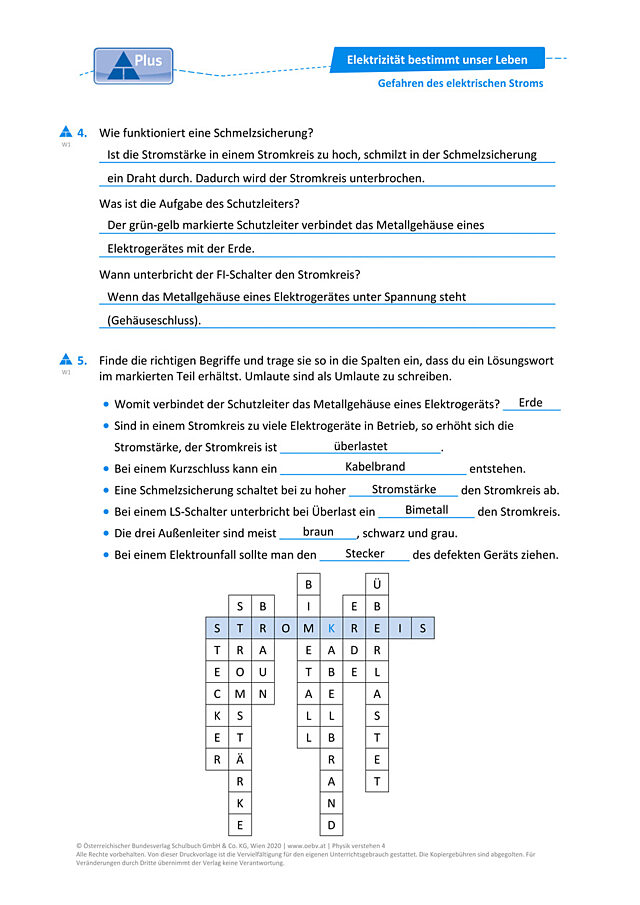 Gefahren des elektrischen Stroms