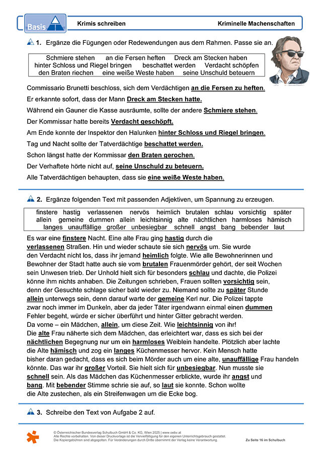 Krimis schreiben