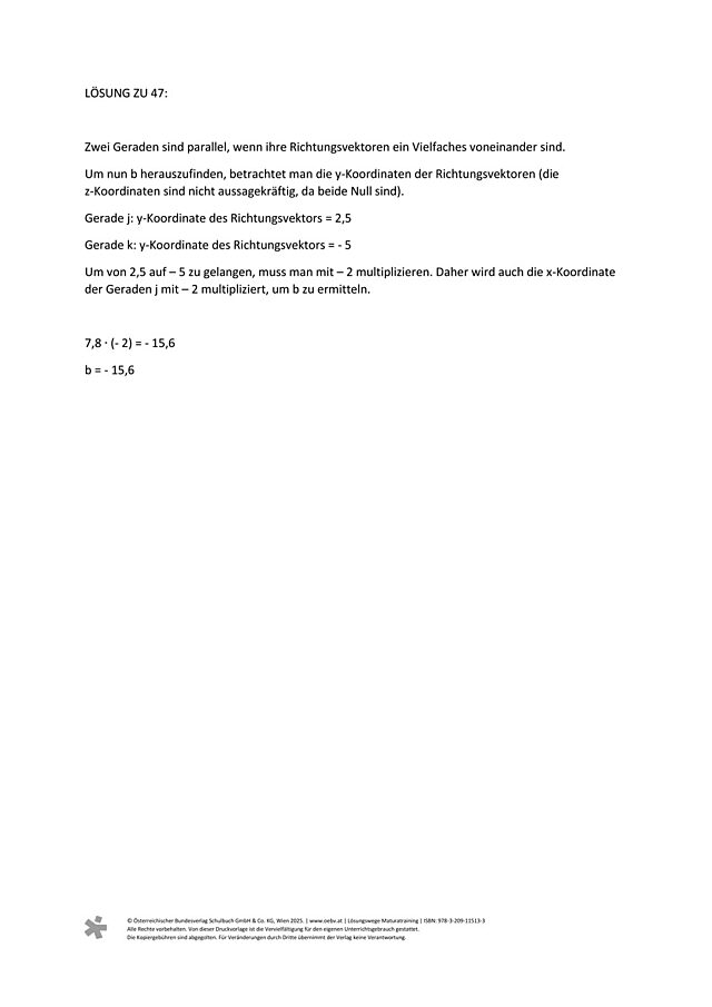 zu Aufgabe 47