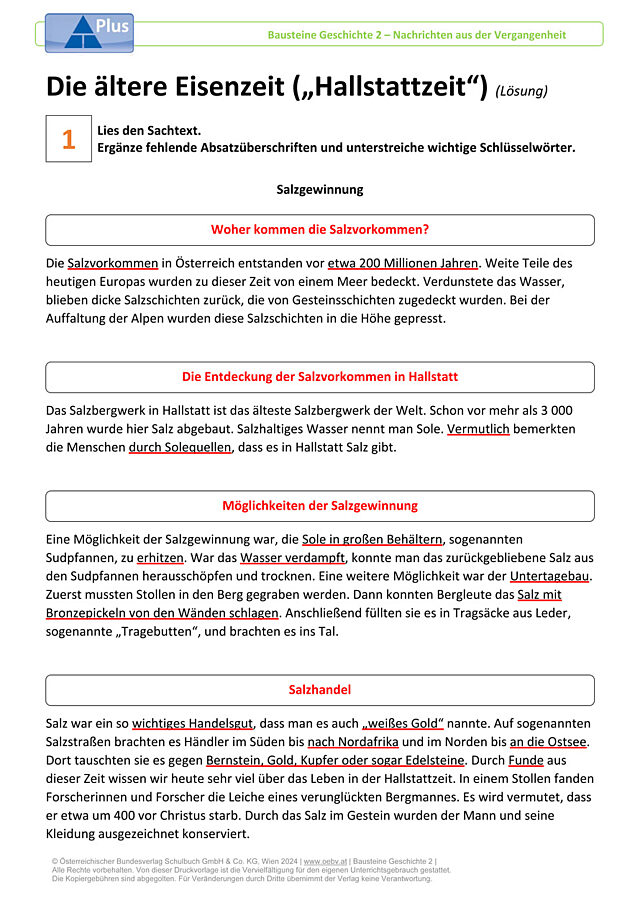 Die ältere Eisenzeit