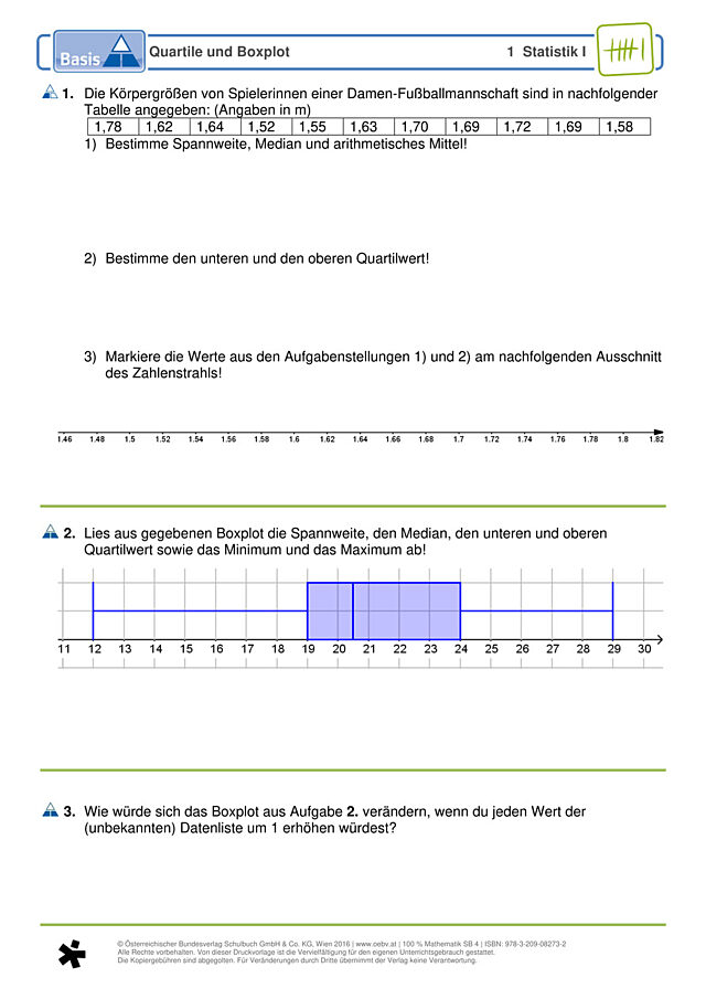 Quartile und Boxplot
