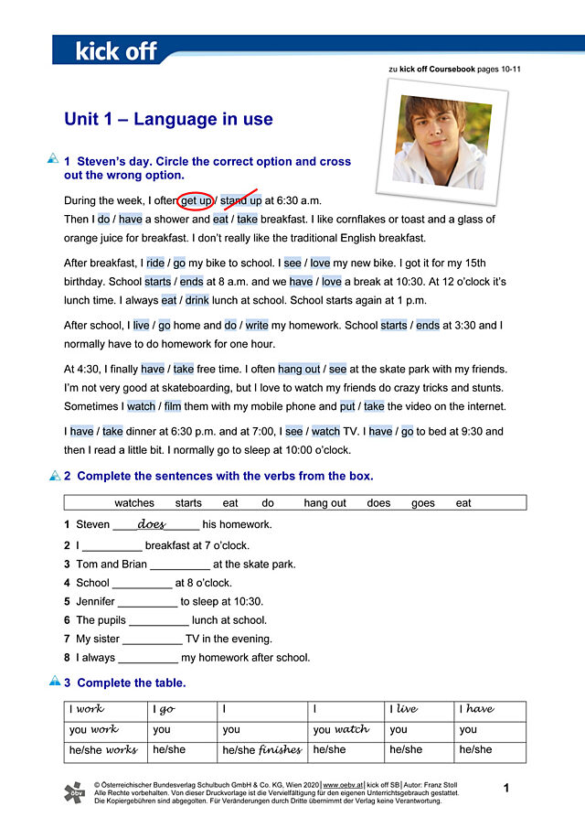 Unit 1 – Language in use