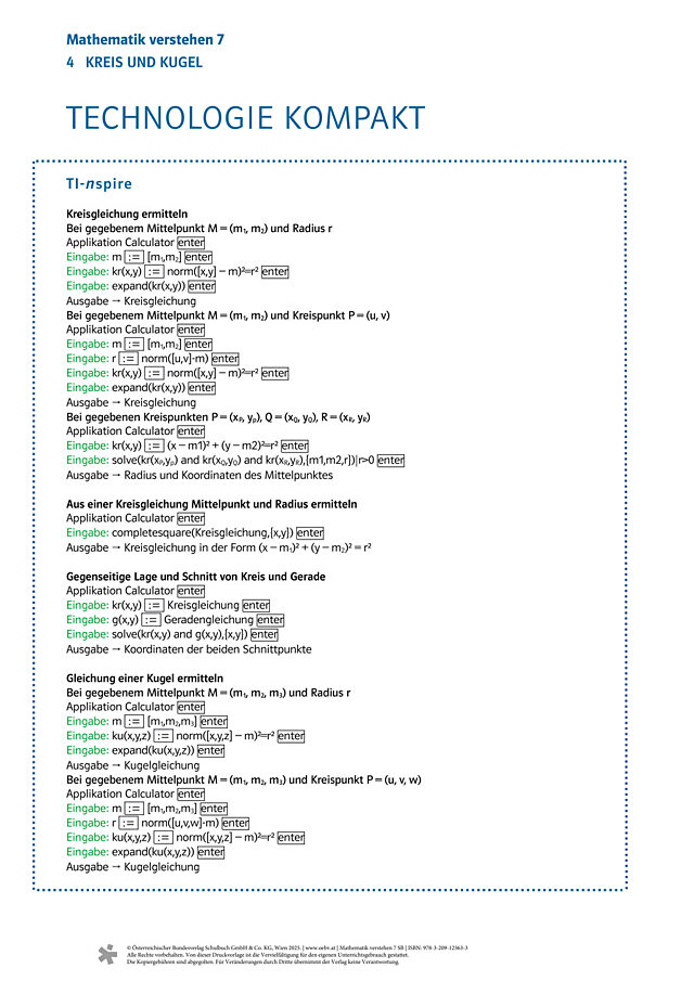 Kapitel 4: TI-Nspire kompakt