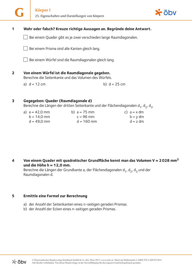 25. Eigenschaften und Darstellungen von Körpern
