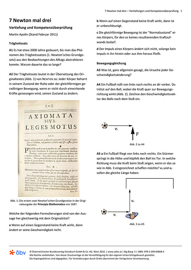 Newton mal drei