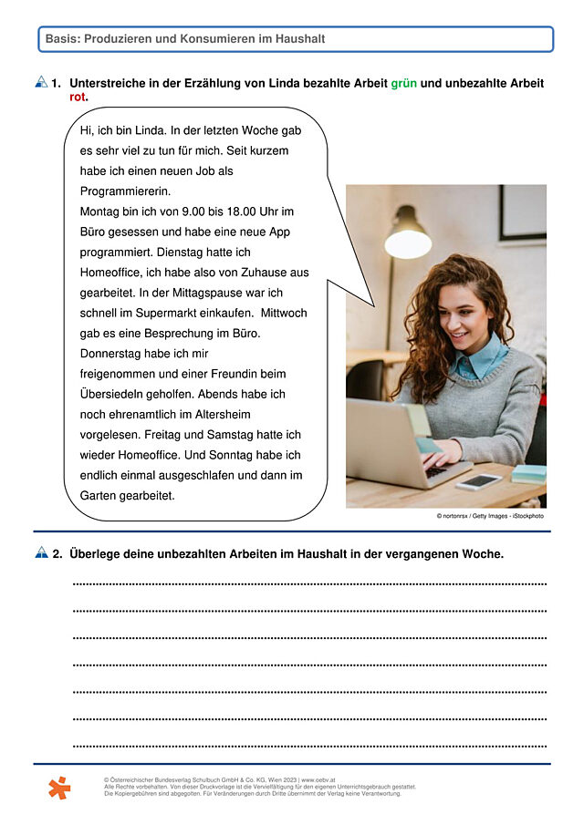 Produzieren u. Konsumieren