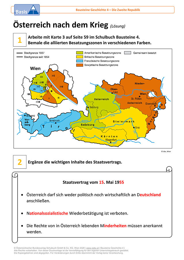 Österreich nach dem Krieg