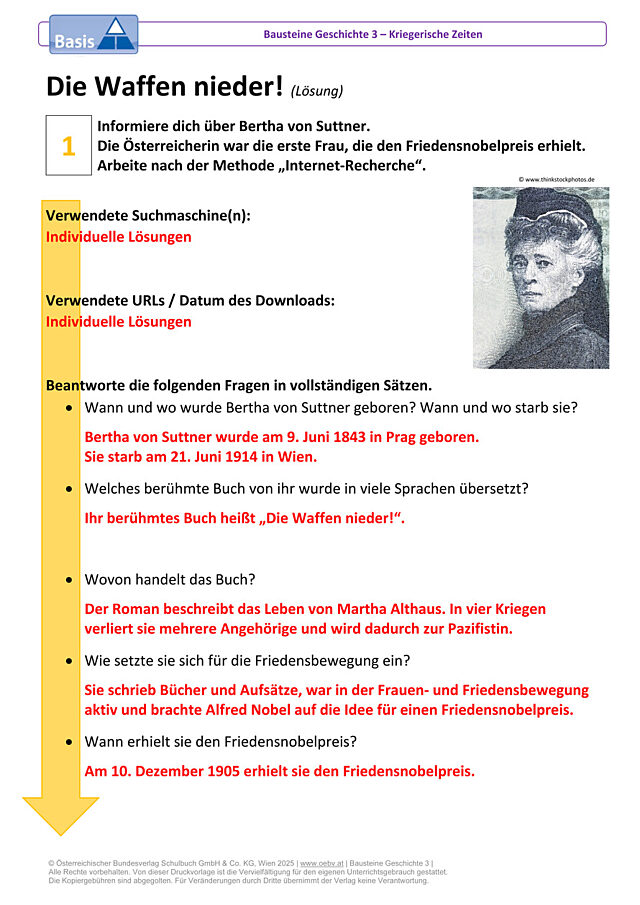 Die Waffen nieder!