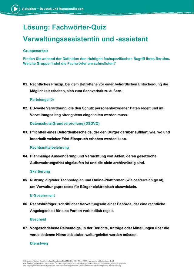 VerwaltungsassistentIn