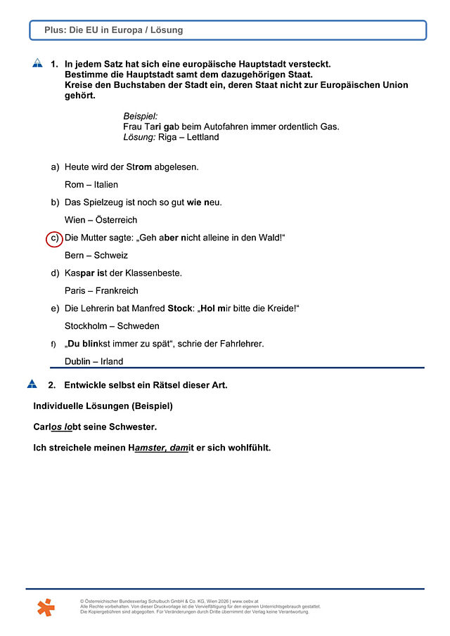 Die EU in Europa