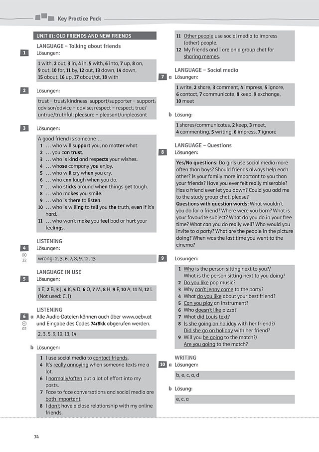 Key Practice Pack 5