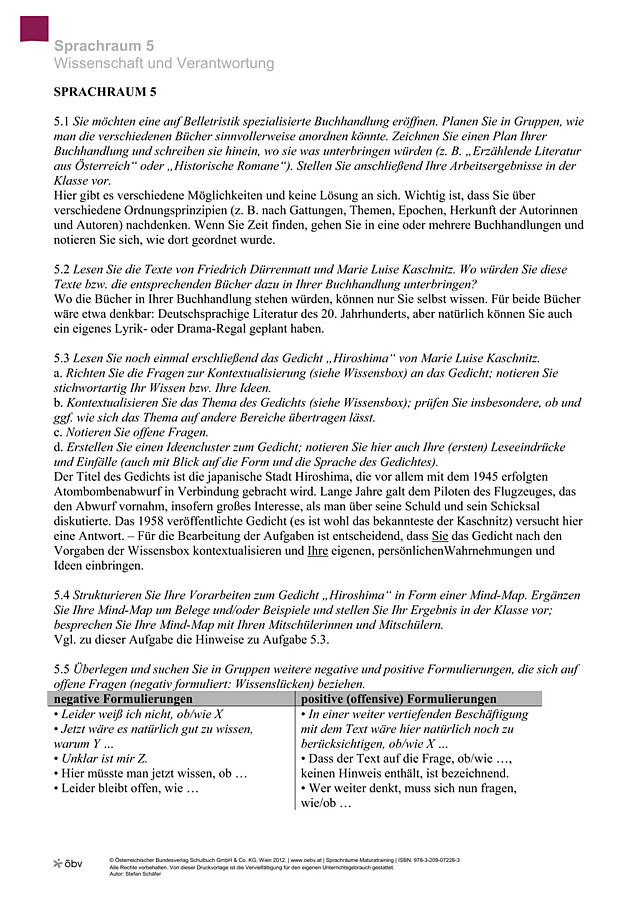 Sprachraum 5