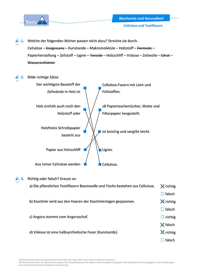 Cellulose und Textilfasern
