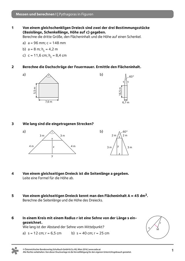 Allgemeines Arbeitsblatt anspruchsvoll