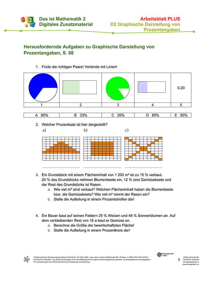 plus AB zu Graphische Darstellung von Prozentangaben