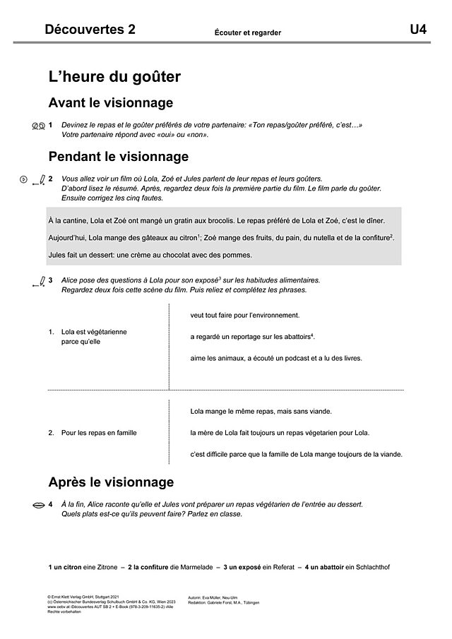 L’heure du goûter