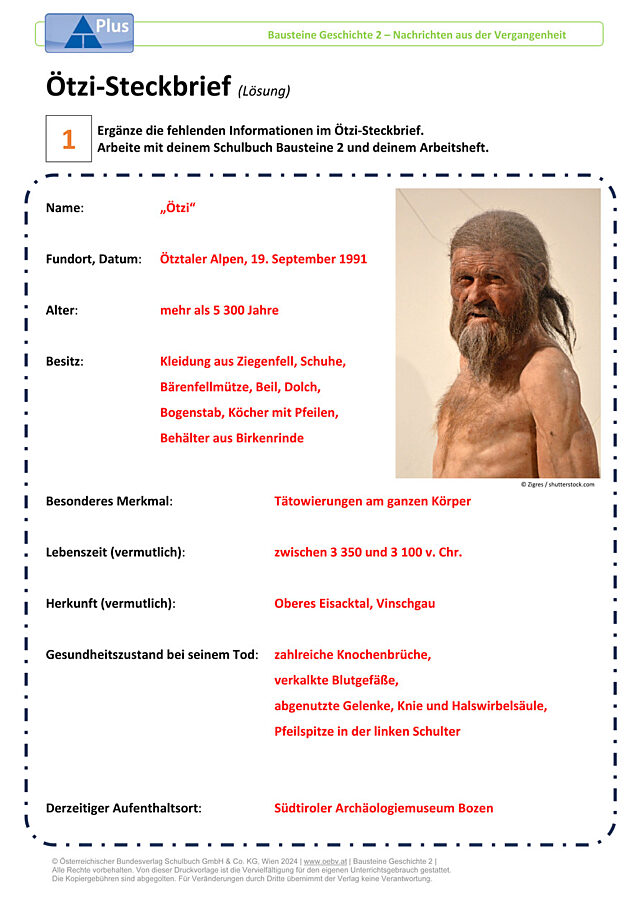 Ötzi-Steckbrief