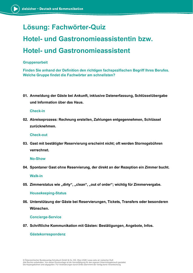 GastronomieassistentIn