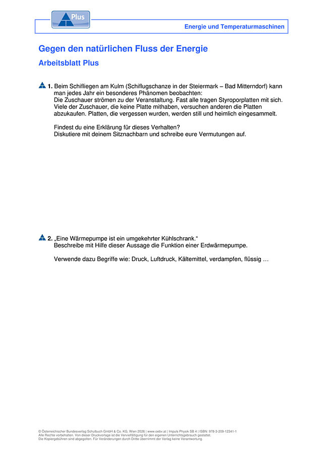 Gegen den natürlichen Fluss der Energie