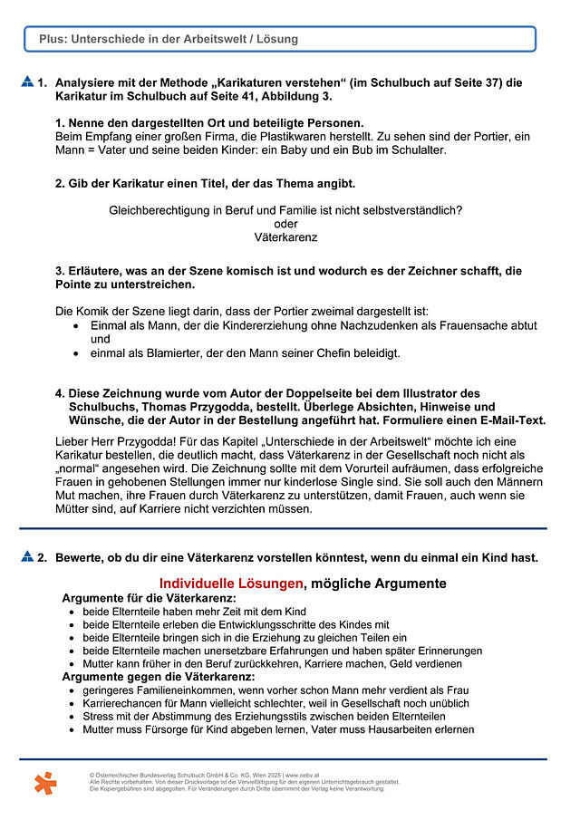 Unterschiede  Arbeitswelt