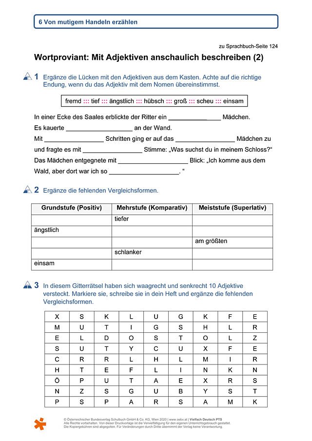 Mit Adjektiven anschaulich beschreiben (2)