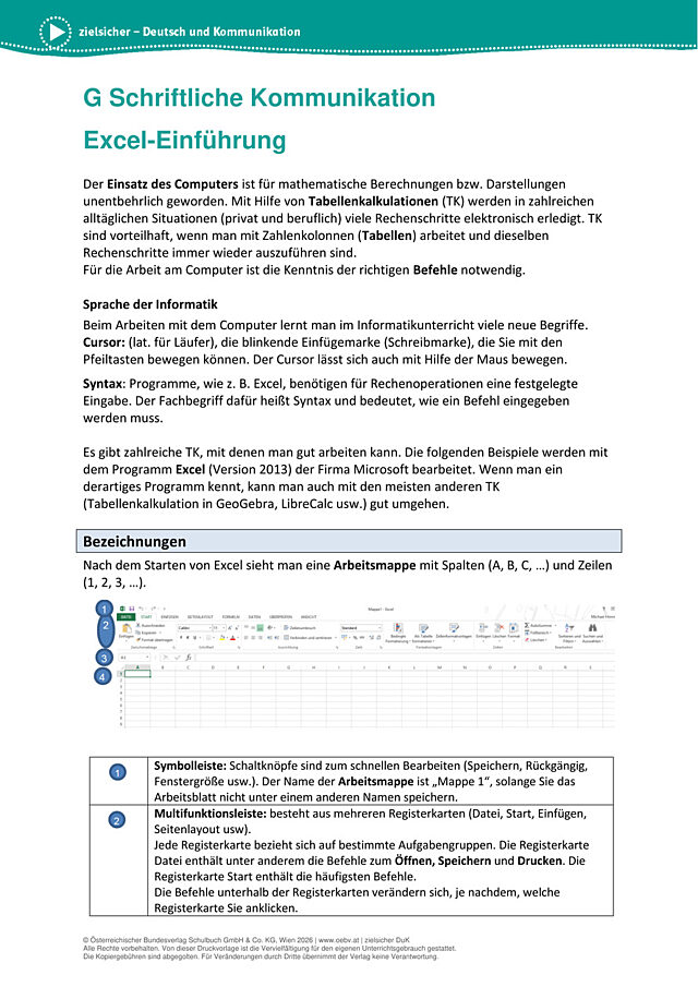 Excel-Einführung