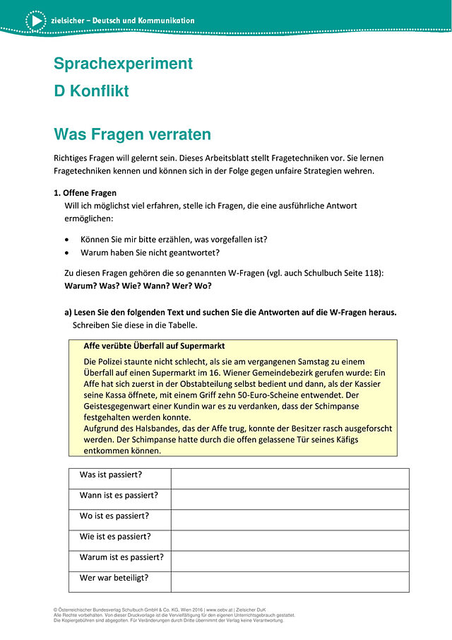 Was Fragen verraten