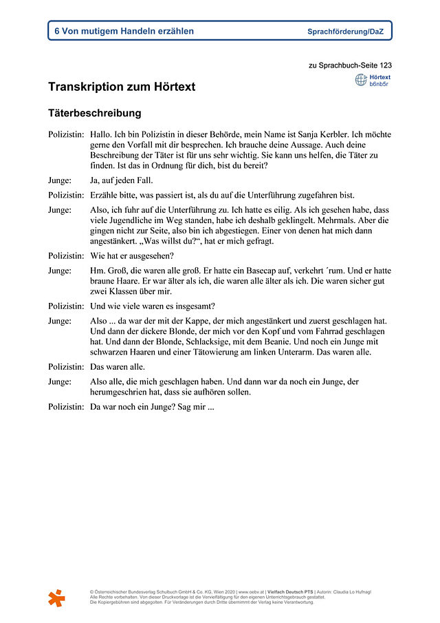 Täterbeschreibung