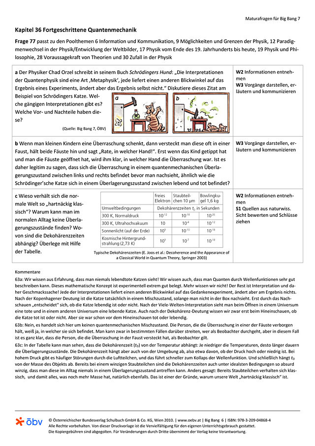 Fortgeschrittene Quantenmechanik