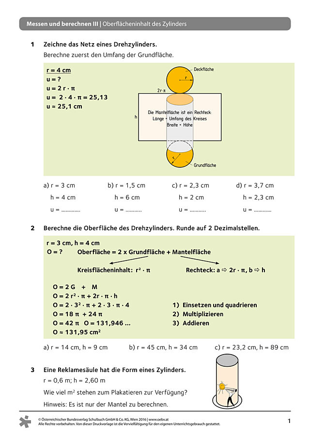 Allgemeines Arbeitsblatt einfach