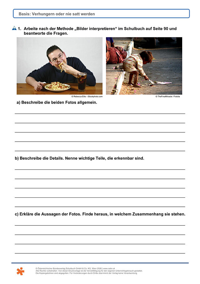 Verhungern - satt werden