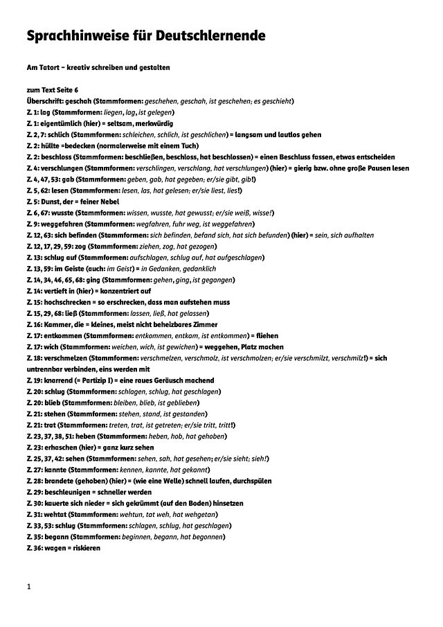 Sprachhinweise für Deutschlernende - PDF