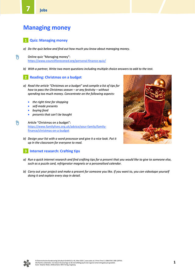 Managing money