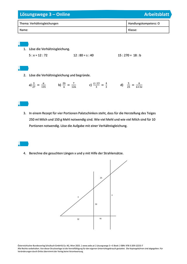 Gecheckt Verhältnisgleichungen